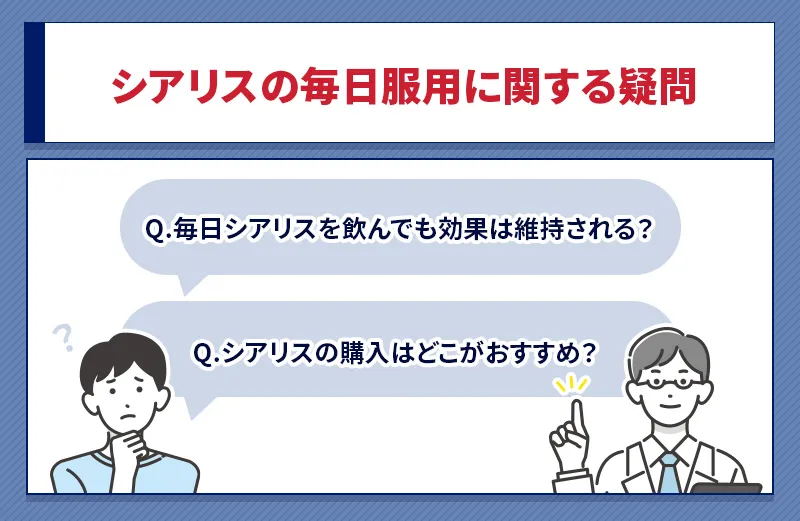 シアリスを毎日飲むことに関するよくある質問