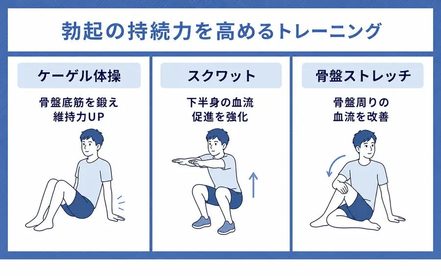 勃起の持続力を高めるトレーニング
